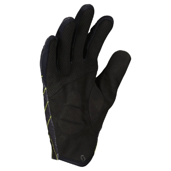 Scott RC Team LF black/sulphur yellow cyklistické rukavice