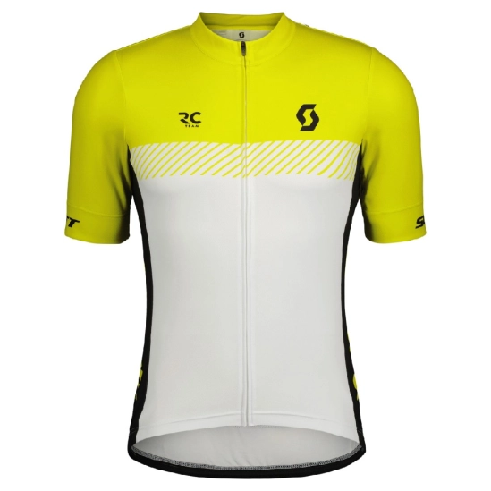 Scott RC Team SS sulphur yellow/white pánský dres