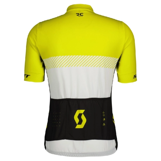Scott RC Team SS sulphur yellow/white pánský dres