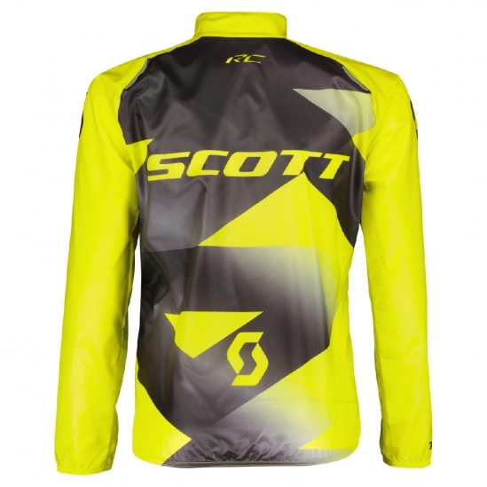 Scott RC WB JR black/sulphur yellow dětská cyklo bunda