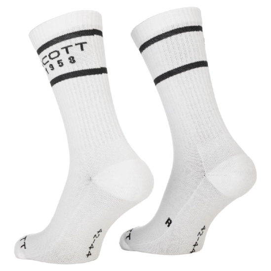 Scott Retro Casual Crew 3-pack white/black socks ponožky
