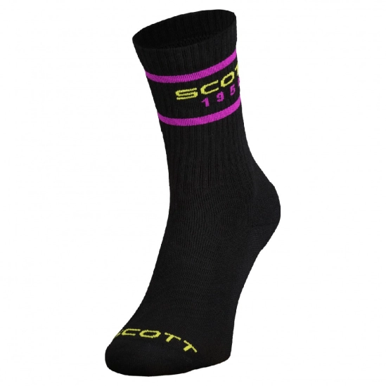 Scott Retro Casual Crew black socks ponožky