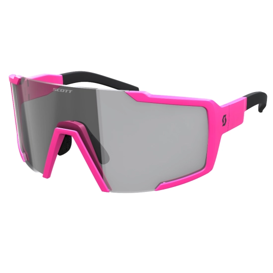 Scott SHIELD LS acid pink/grey light sensitive sportovní brýle