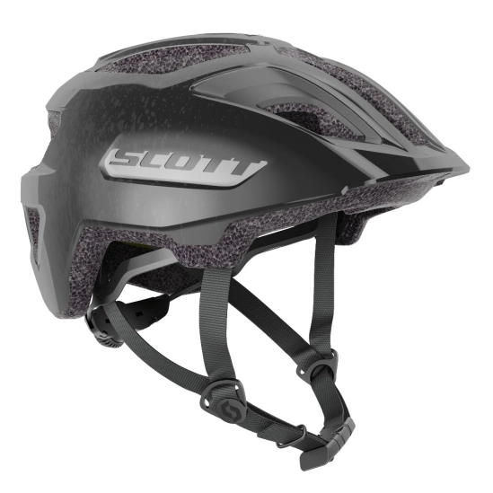 Scott Jr Spunto Plus Black/reflective grey cyklo přilba