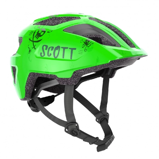 Scott Kid Spunto fluo green dětská cyklistická helma