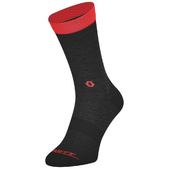 Scott Trail Crew socks dark grey/fiery red ponožky