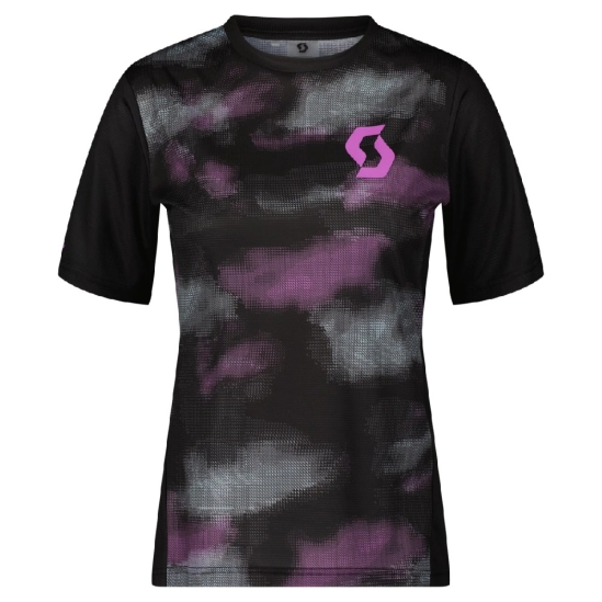 Scott Trail Vertic SS black/liquid purple dámský dres
