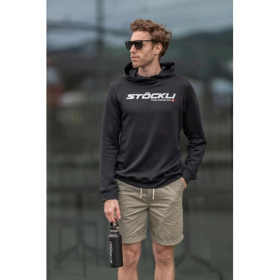 Stöckli Hoody The Swiss Ski Black pánská mikina