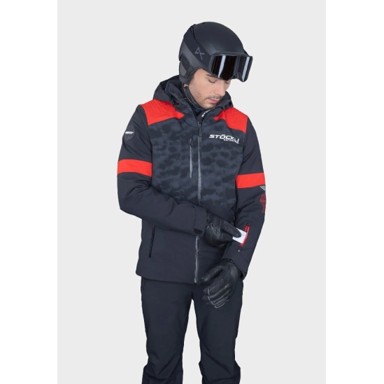 Stöckli WRT Jacket black/red pánská lyžařská bunda