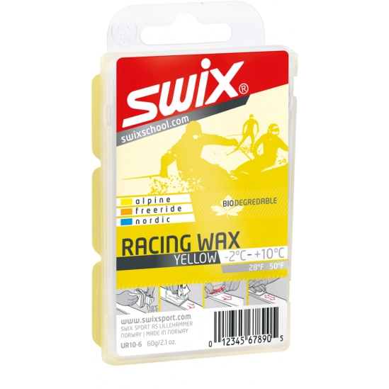 Swix UR10-6 Racing wax yellow závodní vosk -2°C/+10°C