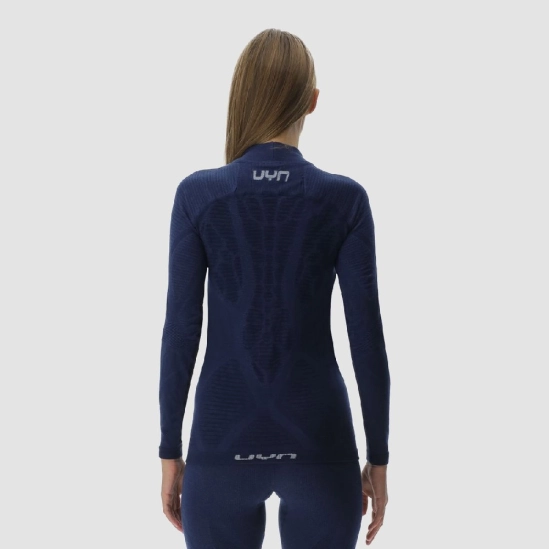 UYN Elevatyon Biomorph Shirt long Turtle neck Indaco dámské triko