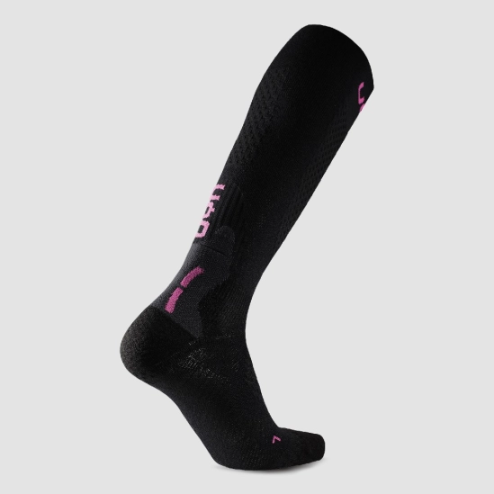 UYN Ski One Alpine Merino Socks Black/Grey lyžařské podkolenky