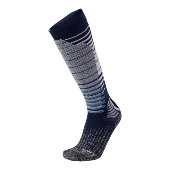 UYN Ski Snowboard Socks Man Dark Blue/Grey Melange