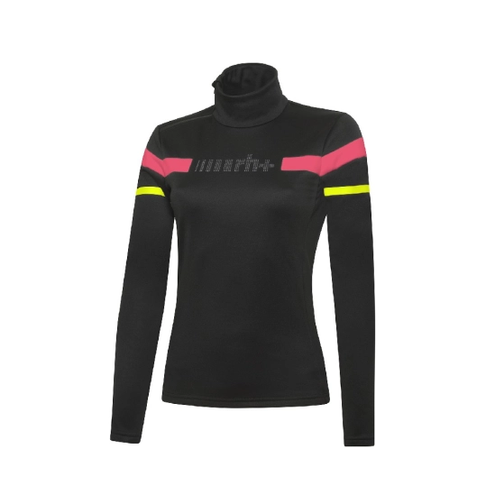 Zero RH+ LOGO W jersey black/pop pink/acid green dámská mikina